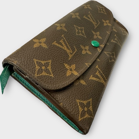 Louis Vuitton Handbags - LOUIS VUITTON Louis Vuitton Monogram Portefeuille Emilie wallet, Green Interior